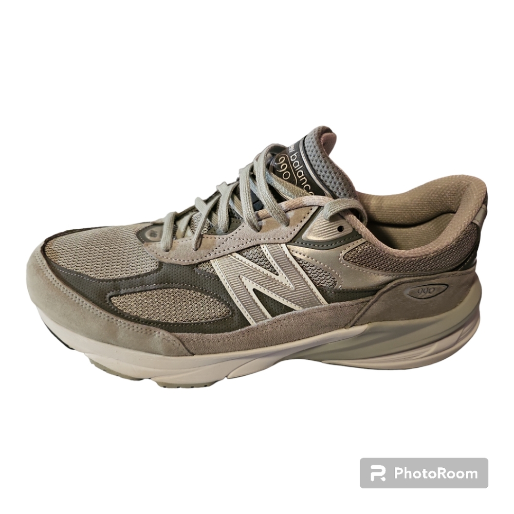 EUC New Balance 990v6 gray running shoes,  size 14EEEE.